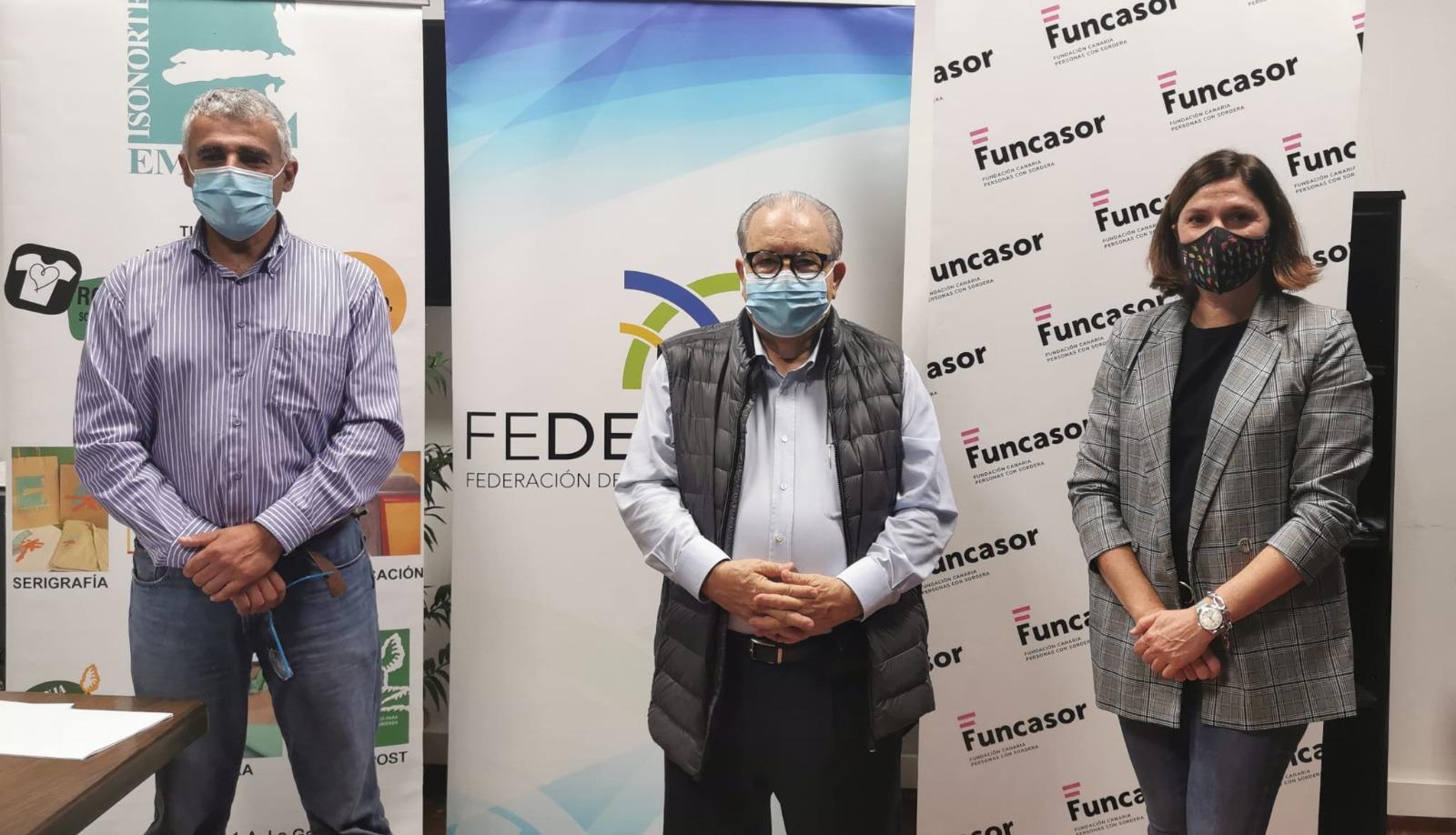 Funcasor, Isonorte y Fedepalma firman un convenio para desarrollar un proyecto de empleo insular