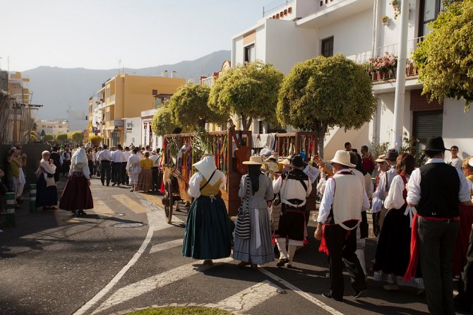 Imagen de archivo de la tradicional romería de La Patrona en Los Llanos de Aridane..