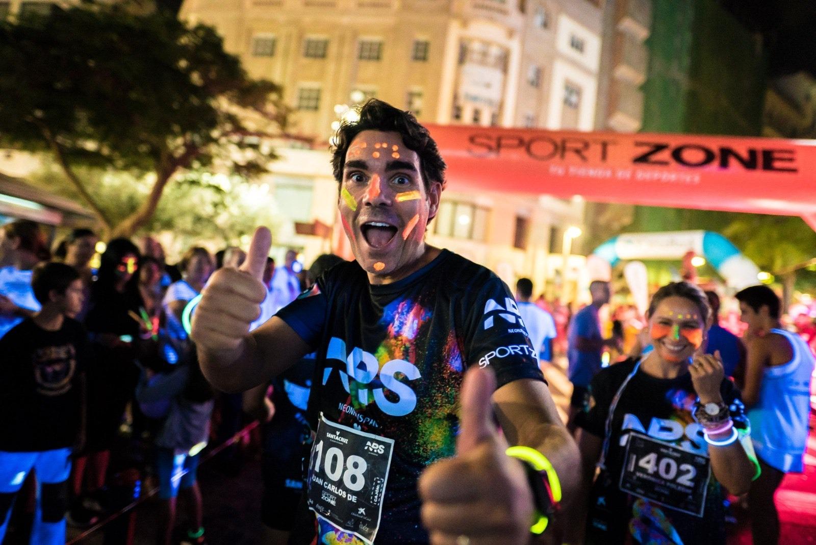 Participante de La Neon Run Spain
