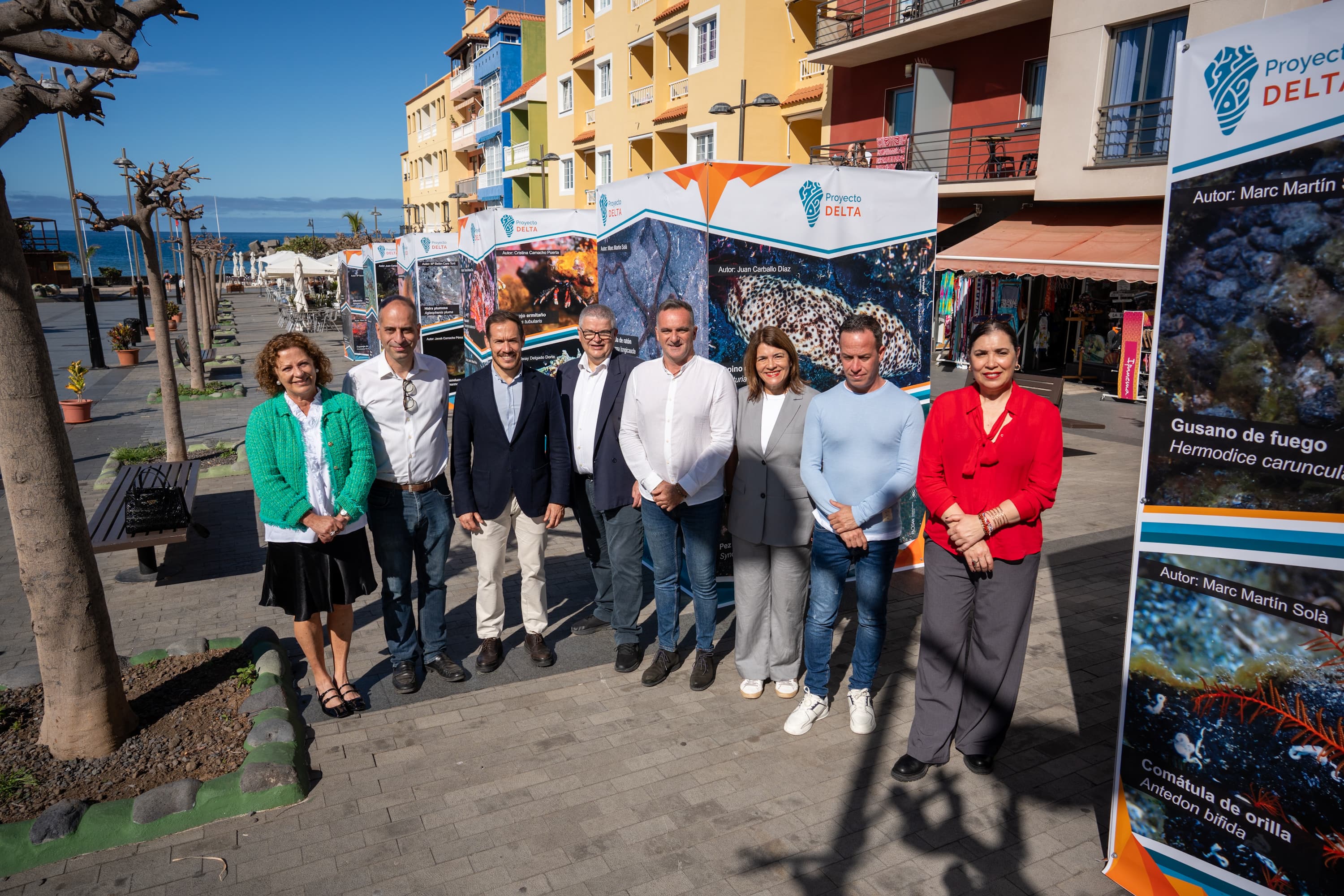 De izquierda a derecha- Beatriz Páez, Héctor Izquierdo, Mariano Hernández, Joaquín Hernández, David Ruiz, Antonia Acosta, Y