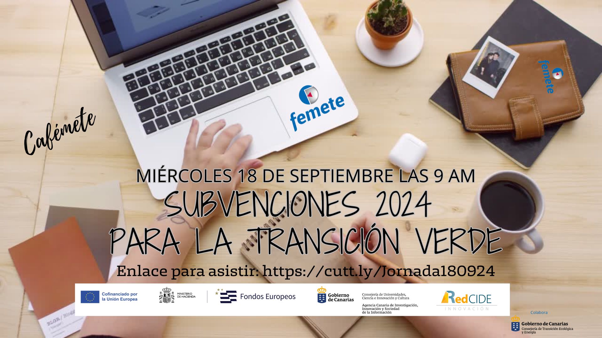 160924. NP. Transición Ecológica participa en un webinar organizado por Femete para facilitar el acceso las ayudas de fondos Fed