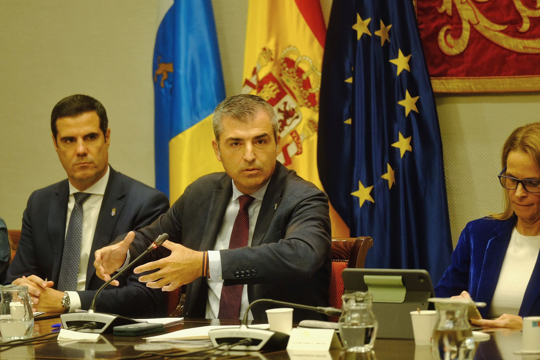 El consejero de Economia, Manuel Dominguez, en la Comision de Presupuestos.jpg.jpg