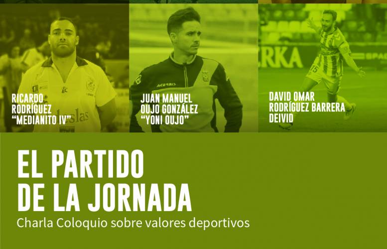 Cartel promocional de la charla coloquio.