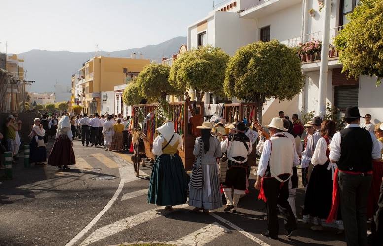 Imagen de archivo de la tradicional romería de La Patrona en Los Llanos de Aridane..
