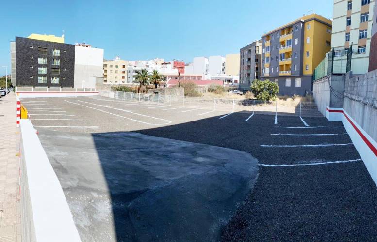 Nueva zona de estacionamiento gratuito habilitada por el Ayuntamiento en Los Llanos de Aridane.