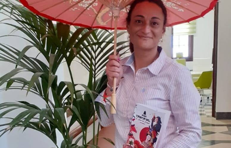 La concejal de Fiestas del Ayuntamiento de Los Llanos de Aridane Mónica González presenta el Programa del Carnaval 2020