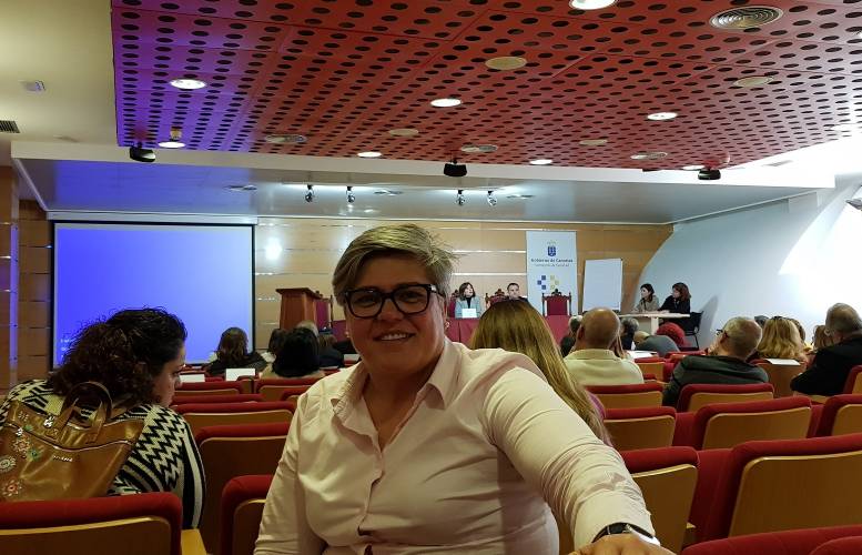 La Alcaldesa aridanense en la reunión del Consejo Canario de Salud