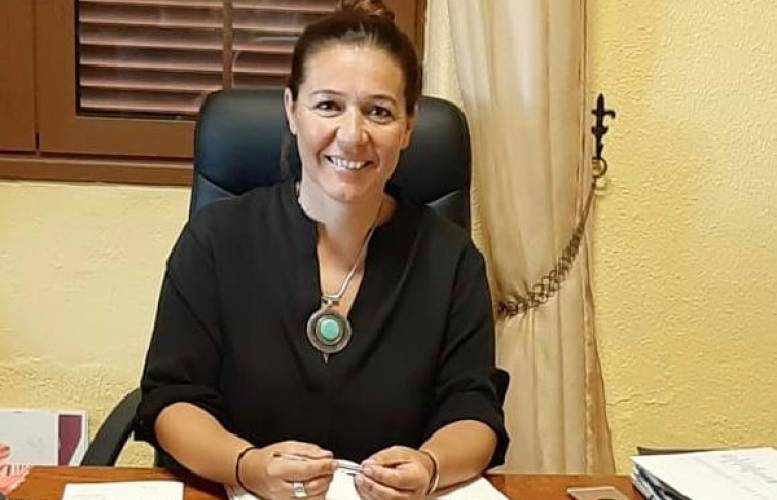 La concejala de Fiestas de Fuencaliente, Celia Santos