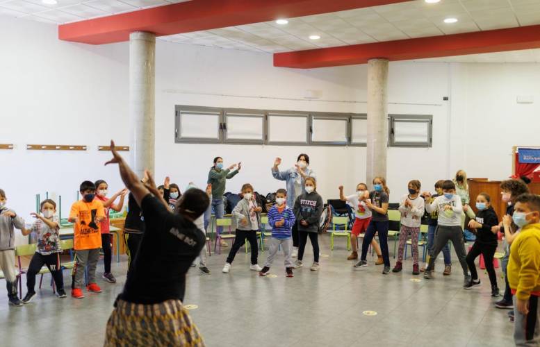 Gorsy Edú en el Centro Sociocultural de El Retamar. Foto de Andrew Gallego.